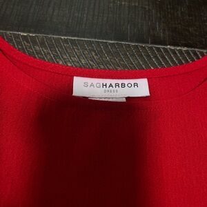 Sag Harbor Vibrant Red Blouse